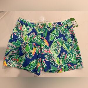 Vibrant Blue and Green Women's Shorts